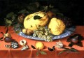 Bosschaert Ambrosius Bodegón de frutas con conchas